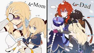 Traveler And Diluc Are Basically The Team's Mom And Dad (Genshin Impact Comic Dub)