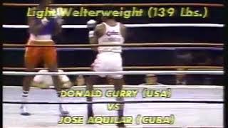 Donald Curry (USA) vs José Aquillar (CUBA). Boxing. 1978