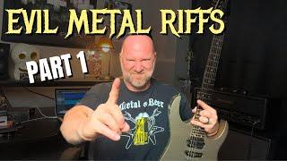 Evil Metal Riffs in Standard Tuning - Part 1 (Binding Spells)