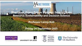Supply Chain Resource Sustainability and Decision Making Science Webinar