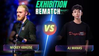 MICKEY KRAUSE VS AJ MANAS | REMATCH | EXHIBITION GAME IN VIETNAM #billiards #nineball #9ballpool