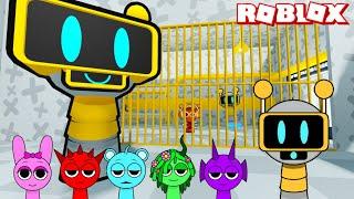 Sprunki Fun Bot Plays Sprunki Fun Bot Prison Run Obby in ROBLOX | Incredibox Sprunki