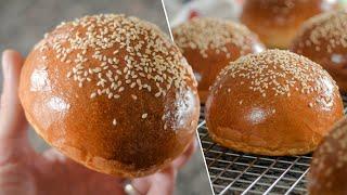 The perfect BURGER BUNS | easy recipe