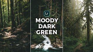 Moody Dark Green Presets - Lightroom Mobile Presets DNG | Moody Dark Green Lightroom Preset