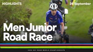 Men Junior Road Race highlights | 2024 UCI Road World Championships