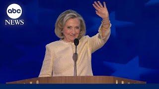 FULL SPEECH: Hillary Clinton gets standing ovation as she fires up DNC crowd