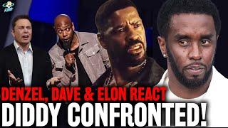 Denzel Washington CONFRONTS Diddy!? Elon Musk & Dave Chappelle React to Sean Combs Allegations!