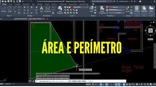 Como medir ÁREA e PERÍMETRO no AutoCAD!