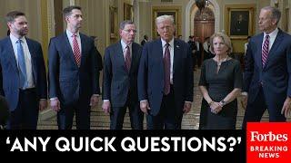 BREAKING NEWS: Trump Takes Multiple Questions From Reporters After Meeting With GOP Senate Leaders