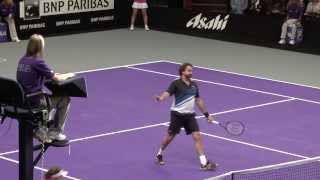 Henri Leconte vs Jeremy Bates at 2013 Statoil Masters Tennis, Royal Albert Hall, London UK