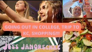 VLOG: WEEKEND IN MY LIFE! College night out, 21st Shot Party, trip to Kansas City, Shopping!