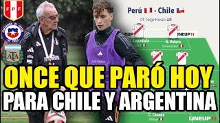 JORGE FOSSATI ONCE QUE PARÓ ENTRENAMIENTO DE SELECCION PERUANA PARA JUGAR CONTRA CHILE Y ARGENTINA