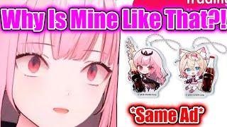 Calli Notices a Difference Between Her Keychain and Mococo’s in This Hololive Ad【Hololive EN】