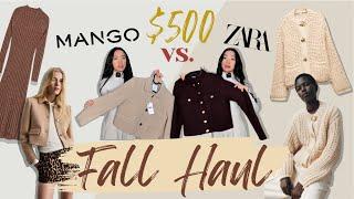 MANGO disappointed me... $500 Fall Try-On Haul: ZARA vs. MANGO | What I'm Keeping and Returning