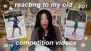 reacting to my old competition programs + exhibitions  | seeing how much my skating has improved