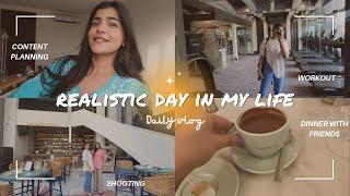 Realistic days in my life- Dinner with friends | Dee clothing shoot| Planning content & more