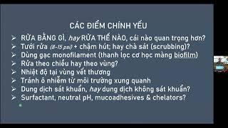 Các dung dịch dùng rửa vết thương