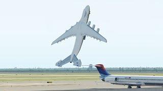 World's Biggest Plane, Antonov AN-225, Incredible Vertical Take Off [XP11]