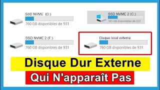 Comment Réparer le Disque Dur Externe Qui N'apparaît Pas