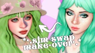 sim make-over collab with @AsphodelMoon | the sims 4 cas