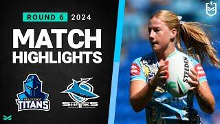 NRLW 2024 | Titans v Sharks | Match Highlights