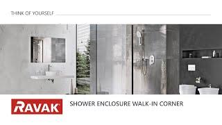 RAVAK installation instructions - Walk-in shower enclosure, corner model