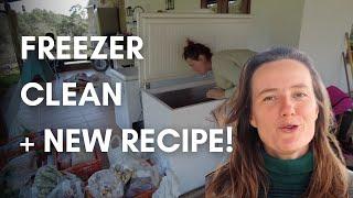 quick freezer cleaning and new recipe on the homestead