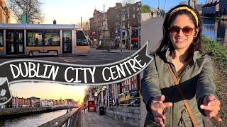 Walk to DUBLIN CITY CENTRE | Exploring Dublin City | Dublin city walking tour | Indians in Ireland