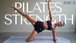 30 MIN FULL BODY PILATES HIIT WORKOUT TO BUILD MUSCLE & LOSE BODY FAT | PILATES X STRENGTH DAY 3