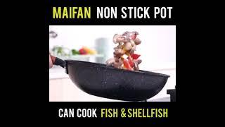 MAIFAN Scratch Resistant Nonstick Ceramic Granite Coated Aluminium Alloy Cooking Pot