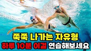 쭉쭉 나가는 자유형? 이것만 연습해주면 여러분도 편안한 수영 하실 수 있습니다