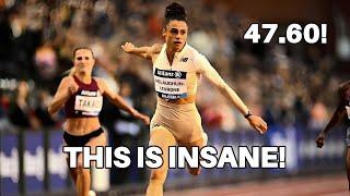 Sydney McLaughlin's NEW WORLD RECORD in 400m | 2024 Diamond League Brussels