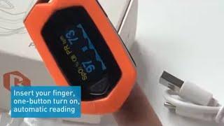 BOXYM YK-81D oSport Finger Pulse Oximeter measure your Pulse and SpO2 quiclky and easily