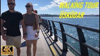 WALKİNG TOUR  ÜSKÜDAR  [4K]  |  Maiden's Tower   - İSTANBUL