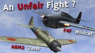 A6M2 'Zero' vs F4F 'Wildcat' - An Unfair Fight in the Pacific?