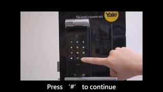 [CRG] YALE digital door lock YMF40 – CH 8 Changing master code advanced mode