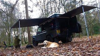 Overnight in a Land Rover 4x4 Camper