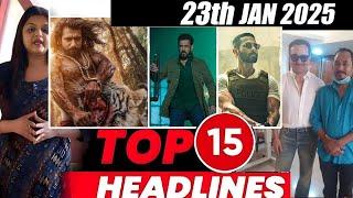 Top 15 Big News of Bollywood | 23rd  JANUARY 2025 | Salman Khan , Ramayana, Sunny Deol