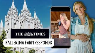 Ballerina Farm Responds to The Times Article