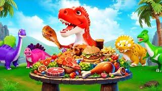 Crazy T-Rex Food Mukbang! Funny Dinosaurs Eating Food | Jurassic World Animation