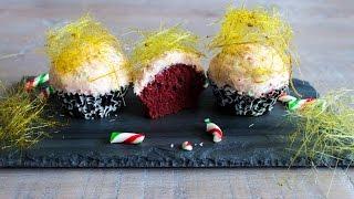 Red velvet peppermint cupcakes recipe- Alex and Felix recipes