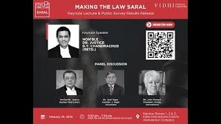 Making the Law SARAL: Keynote Lecture and Survey Results Release