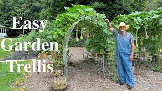 Using Cattle Panels To Make A Garden Trellis!