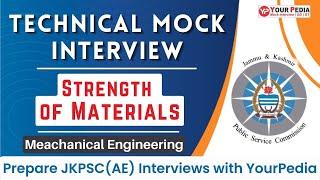 SOM Actual Interview Question asked in JKPSC (AE) interviews | ME | Prepare Interview with YourPedia