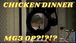 Chicken Dinner! MG3 Win - PUBG Gameplay