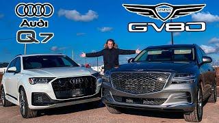 2021 Genesis GV80 2 5T vs 2021 Audi Q7 SLine, Genesis is getting there...