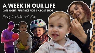 OUR FIRST FAMILY VLOG!  Date Night, Margot’s First Bike Ride & a Missing Shoe! 