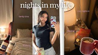 cozy night(s) in my life vlog  | studying, reading, cleaning etc