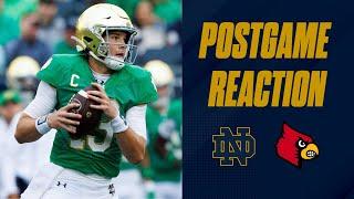 Notre Dame football vs. Louisville Cardinals postgame reaction show | Irish win a thriller 31-24