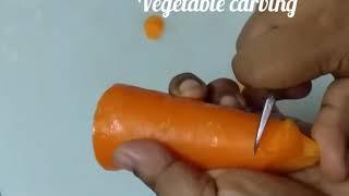 Simple vegetables carving tutorial by abida's design